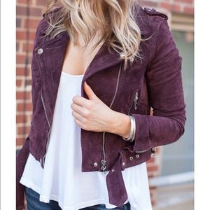 BLANK NYC Suede Moto Jacket